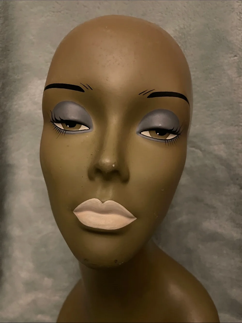 Neutral Olive Display Mannequin Head for Hair Styling
